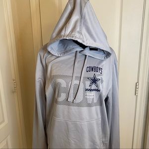 NWT men’s grey Cowboys Hoodie Sweater size L